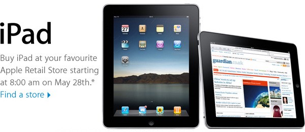 Apple откроет магазины пораньше для международного запуска iPad