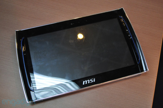 Общий вид корпуса MSI WindPad 110 сверху