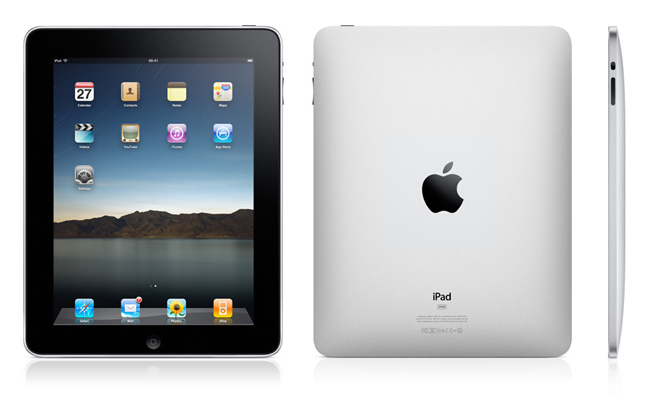 Планшет Apple iPad спереди, сзади и сбоку