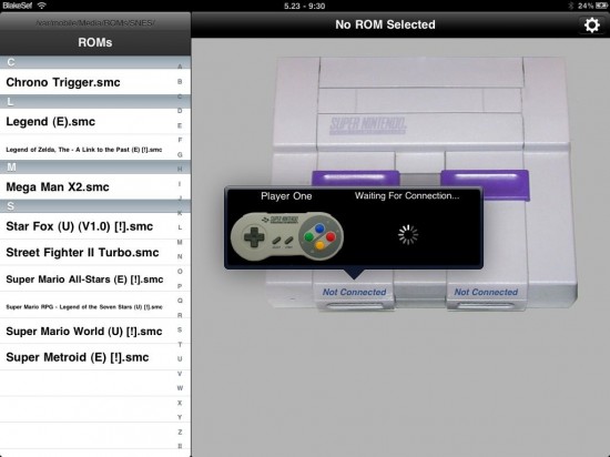 Подключение виртуального геймпада к SNES HD