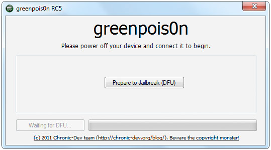 Теперь и пользователи Windows могут использовать джеилбрейк Greenpois0n для iOS 4.2.1