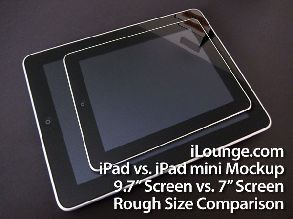 Примерный макет того, как может выглядеть iPad mini