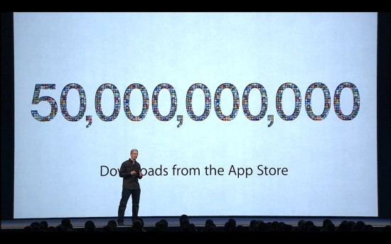 В магазине App Store скачано 50 миллиардов приложений