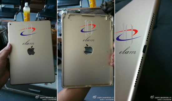 Несколько снимков задней панели нового iPad Air